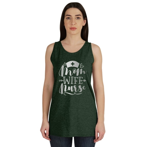 Inkmeso Mom Wife Nurse Sleeveless Tank Top T-shirt For Women Graphic Tee Shirt