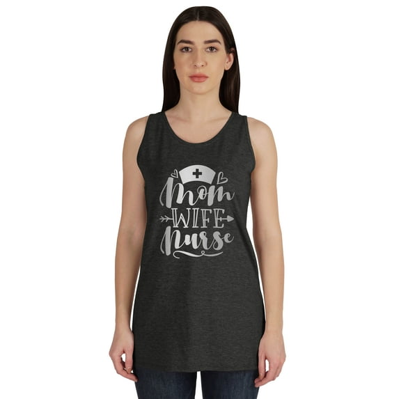 Inkmeso Mom Wife Nurse Sleeveless Tank Top T-shirt For Women Graphic Tee Shirt