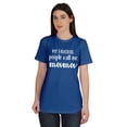 thumbnail image 1 of Inkmeso My Favorite People Call Me Mama Graphic Tshirt Short Sleeve Cotton Tee, 1 of 8