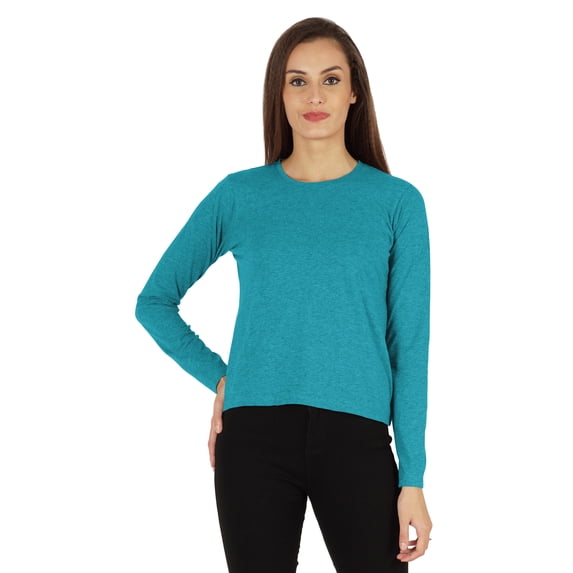 Inkmeso Perfect Long Sleeves T-shirt For Women Casual Regular Fit Basic Solid Everyday Tee T-shirts