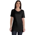 thumbnail image 1 of Inkmeso Plain Basic Tshirt Long Length Tee Short Sleeve Workout Top For Women, 1 of 9