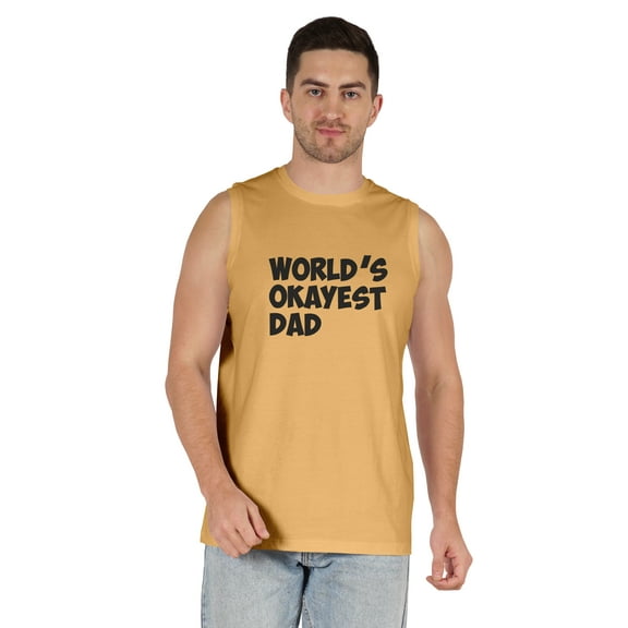 Inkmeso Printed Graphic World Okayest Dad T-Shirt For Mens Best Daddy Ever Gift T-Shirt