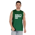thumbnail image 1 of Inkmeso Printed Graphic World Okayest Dad T-Shirt For Mens Best Daddy Ever Gift T-Shirt, 1 of 7