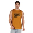 thumbnail image 1 of Inkmeso Printed Graphic World Okayest Dad T-Shirt For Mens Best Daddy Ever Gift T-Shirt, 1 of 7