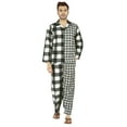 thumbnail image 1 of Inkmeso Printed Pajama Sets For Men's Button Up Classic Sleepwear Lightweight Cotton Nightwear, 1 of 8