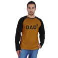 thumbnail image 1 of Inkmeso Raglan Full Sleeves Tshirt For Men Graphic Dad³ Tshirt For Father Of 3 Kids, 1 of 7