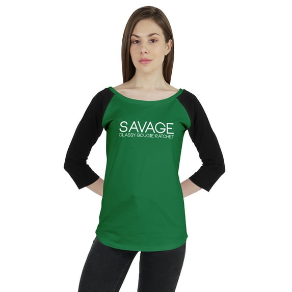 Inkmeso Raglan Tshirt For Womens Savage Classy Bougie Ratchet Funny Quotes Graphic Jersey Top