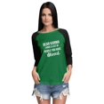 thumbnail image 1 of Inkmeso Raglan Tshirt Sarcasm Dear Karma I Have A List Of People You Have Missed. Graphic Top For Women, 1 of 9