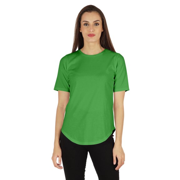 Inkmeso Regular Fit Solid Round NeckTop For Womens Casual Short Sleeves Soft Tee Tops