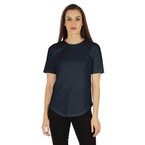 Inkmeso Regular Fit Solid Round NeckTop For Womens Casual Short Sleeves Soft Tee Tops