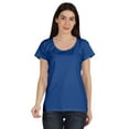 thumbnail image 1 of Inkmeso Scoop Neck Basic Tee Casual Short Sleeve Cotton Plain Tshirt Top Womens, 1 of 9
