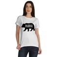 thumbnail image 1 of Inkmeso Scoop-Neck Mama Bear Graphic Tshirt Short Sleeve Women Cotton Tee Casual, 1 of 8