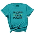 thumbnail image 1 of Inkmeso Scoop Neck Top For Women Teaching Is My Super Power Graphic Teacher Quote Tshirt, 1 of 7