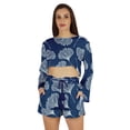 thumbnail image 1 of Inkmeso Sexy 2 Piece Outfit For Womens Crop Top & Elastic Waist Short Set with pocket, 1 of 7