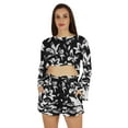 thumbnail image 1 of Inkmeso Sexy 2 Piece Outfit For Womens Crop Top & Elastic Waist Short Set with pocket, 1 of 7