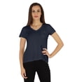 thumbnail image 1 of Inkmeso Short Sleeve Solid Basic T-Shirt For Womens V-Neck Casual Tee T-Shirts With Patch Pocket, 1 of 7