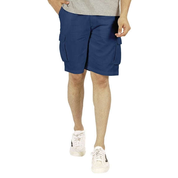 Inkmeso Solid Cargo Shorts For MenRelaxed Fit Casual Shorts Loungewear Everyday Cotton Pants