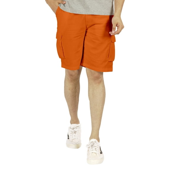 Inkmeso Solid Cargo Shorts For MenRelaxed Fit Casual Shorts Loungewear Everyday Cotton Pants