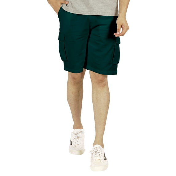 Inkmeso Solid Cargo Shorts For MenRelaxed Fit Casual Shorts Loungewear Everyday Cotton Pants