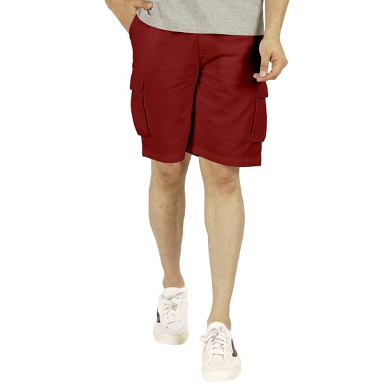 Inkmeso Solid Cargo Shorts For MenRelaxed Fit Casual Shorts Loungewear Everyday Cotton Pants