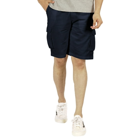 Inkmeso Solid Cargo Shorts For MenRelaxed Fit Casual Shorts Loungewear Everyday Cotton Pants