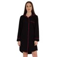 thumbnail image 1 of Inkmeso Solid Jersey Nightgown For Women Long Sleeve Button Down Sleepshirt Loungewear Nightdress, 1 of 7