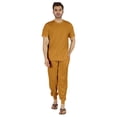 thumbnail image 1 of Inkmeso Solid Nightwear For Mens 2 Piece Sleepwear T-shirt And Pants Pajama Set Short Sleeve Pjs Loungewear Set, 1 of 8
