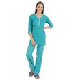 thumbnail image 1 of Inkmeso Solid Nightwear Set w/ Pyjama For Women Cotton Nightwear 2 Pcs Sleepwear, 1 of 7