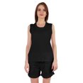 thumbnail image 1 of Inkmeso Solid Nightwear Shorts Set For Women Sleeveless Tank Top & Shorts 2Pcs Jersey sleepwear, 1 of 7
