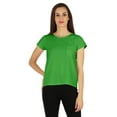 thumbnail image 1 of Inkmeso Solid Short Sleeve Basic T-Shirt For Womens Patch Pocket Casual Summer Basic Top, 1 of 7