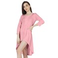 thumbnail image 1 of Inkmeso Solid Summer Casual Tunic Dress For Women's Short Mini Dresses With Button Placket, 1 of 7