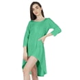 thumbnail image 1 of Inkmeso Solid Summer Casual Tunic Dress For Women's Short Mini Dresses With Button Placket, 1 of 7