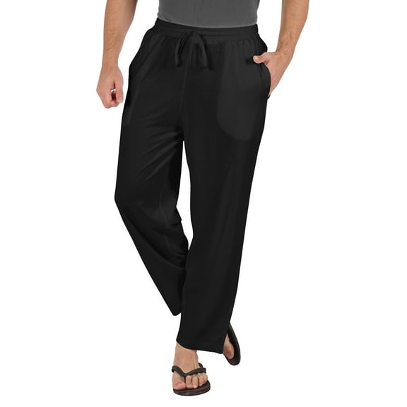 Inkmeso Solid Casual Bottom For Men's Lightweight Cotton Track Pants For Sleep/Workout Pajamas