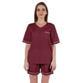 thumbnail image 1 of Inkmeso Solid&nbsp;Short Nightwear Set For Womens Short Sleeves&nbsp;Top and Shorts 2Pcs&nbsp;Loungewear, 1 of 7