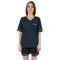 thumbnail image 1 of Inkmeso Solid&nbsp;Short Nightwear Set For Womens Short Sleeves&nbsp;Top and Shorts 2Pcs&nbsp;Loungewear, 1 of 7