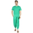 thumbnail image 1 of Inkmeso SolidPajama Set For Mens Short Sleeve Sleepwear Round NeckNightwearPj Set, 1 of 6
