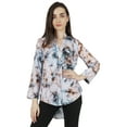 thumbnail image 1 of Inkmeso Stylish Printed Full Sleeves Casual Top For Women Comfy Basic Summer Tee Top, 1 of 7