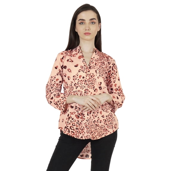 Inkmeso Stylish Printed Full Sleeves Casual Top For Women Comfy Basic Summer Tee Top