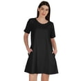 thumbnail image 1 of Inkmeso Swing Dress With Pockets Summer Cotton Tunic Tshirt Dress For Women, 1 of 7