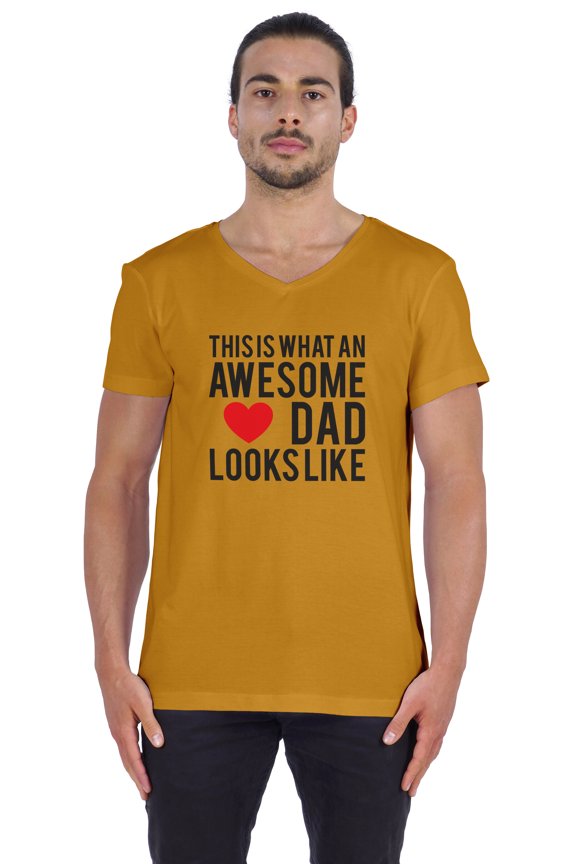 This Is What An Awesome Dad Looks Like Quotes Tshirt For Men Cotton Jersey Novelty Humor Tee Shirt