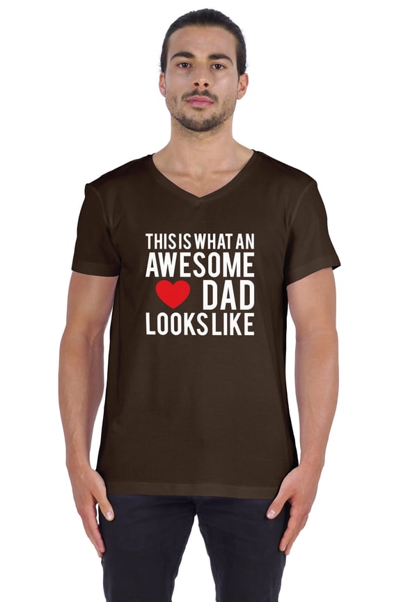 This Is What An Awesome Dad Looks Like Quotes Tshirt For Men Cotton Jersey Novelty Humor Tee Shirt