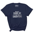 thumbnail image 1 of Inkmeso Tshirt For Mother You Can't Scare Me I Have Two Daughters Women's Scoop Neck Tee Shirts Top, 1 of 7
