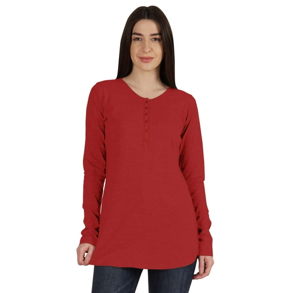 Inkmeso Tshirt With Buttons Jersey Tee Long Sleeve Top For Women