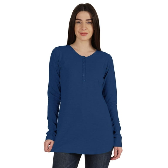 Inkmeso Tshirt With Buttons Jersey Tee Long Sleeve Top For Women