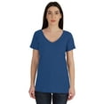 thumbnail image 1 of Inkmeso V Neck Basic Tee Classic fit short sleeves Tshirt For Women Summer Cotton Tops XS,3XL, 1 of 8
