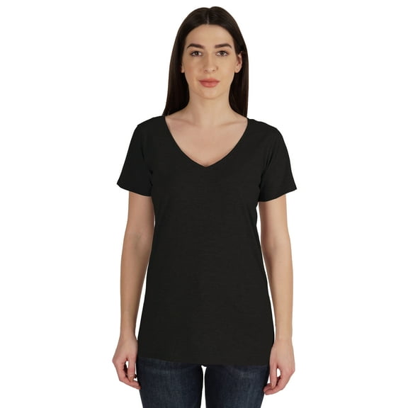 Inkmeso V Neck Basic Tee Classic fit short sleeves Tshirt For Women Summer Cotton Tops XS,3XL