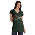 thumbnail image 1 of Inkmeso V-Neck Chaos Coordination Tshirt Tops For Mom Graphic Print Women Tee, 1 of 8