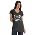 thumbnail image 1 of Inkmeso V-Neck Dog Mom Funny Graphic Tshirt For Women Cotton Shirt Mother Tee, 1 of 8