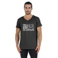 thumbnail image 1 of Inkmeso V-Neck Tee Shirt For Men's Graphic Printed I'm A Gamer Dad Like A Normal Dad Only Much Cooler Tshirt For Gamer Dad, 1 of 7
