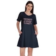 thumbnail image 1 of Inkmeso Vaccinated & Ready To Party T-Shirt Casual Scoop Neck Tunic With Pocket, 1 of 8